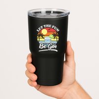 Let The Fun Be Gin Funny Drinking Alcohol Lover Pun Tumbler
