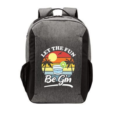 Let The Fun Be Gin Funny Drinking Alcohol Lover Pun Vector Backpack