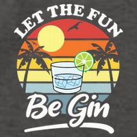 Let The Fun Be Gin Funny Drinking Alcohol Lover Pun Vector Backpack