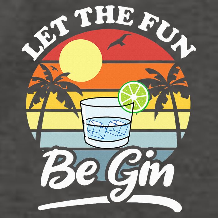 Let The Fun Be Gin Funny Drinking Alcohol Lover Pun Vector Backpack