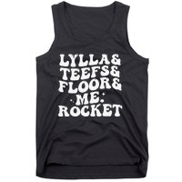 Lylla Teefs Floor and Me. Rocket Tank Top