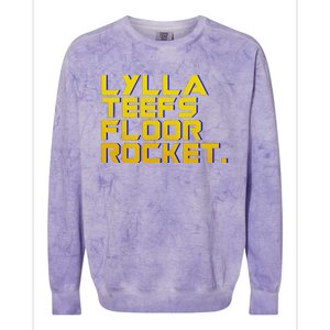 Lylla Teefs Floor & Rocket. Vol 3 Retro Galaxy Style Colorblast Crewneck Sweatshirt