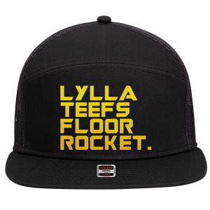 Lylla Teefs Floor & Rocket. Vol 3 Retro Galaxy Style 7 Panel Mesh Trucker Snapback Hat