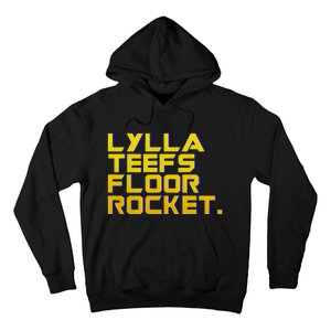 Lylla Teefs Floor & Rocket. Vol 3 Retro Galaxy Style Hoodie