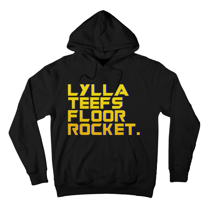 Lylla Teefs Floor & Rocket. Vol 3 Retro Galaxy Style Hoodie