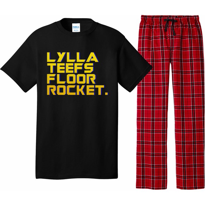 Lylla Teefs Floor & Rocket. Vol 3 Retro Galaxy Style Pajama Set