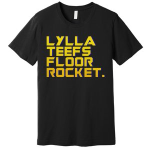 Lylla Teefs Floor & Rocket. Vol 3 Retro Galaxy Style Premium T-Shirt