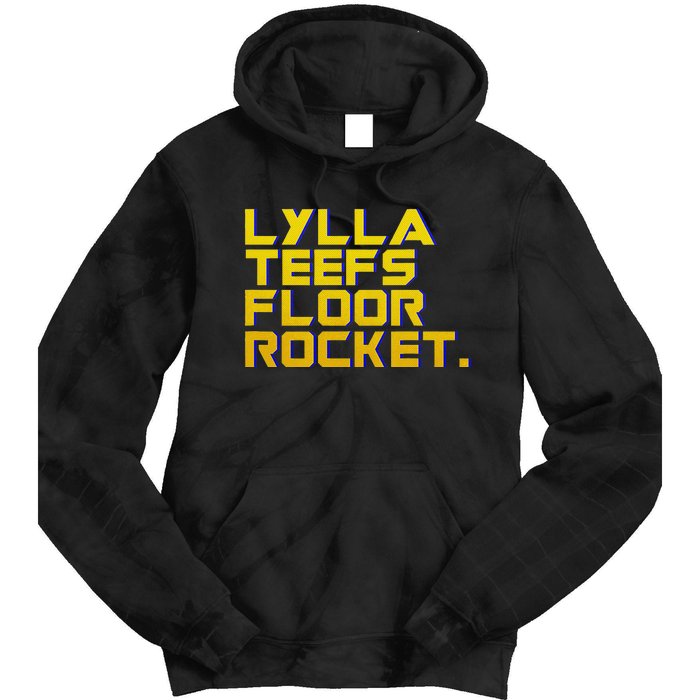 Lylla Teefs Floor & Rocket. Vol 3 Retro Galaxy Style Tie Dye Hoodie