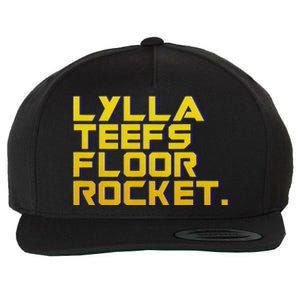 Lylla Teefs Floor & Rocket. Vol 3 Retro Galaxy Style Wool Snapback Cap