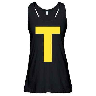 Letter T Funny Matching Halloween Costume Ladies Essential Flowy Tank