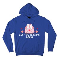 Let The Flirting Begin Cool Gift Hearts Love Valentine's Day Cool Gift Hoodie