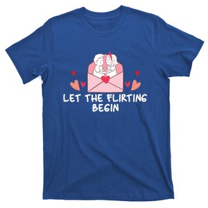 Let The Flirting Begin Cool Gift Hearts Love Valentine's Day Cool Gift T-Shirt