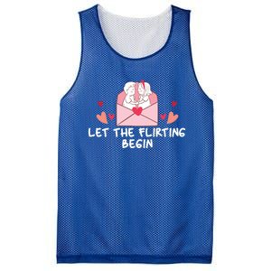 Let The Flirting Begin Cool Gift Hearts Love Valentine's Day Cool Gift Mesh Reversible Basketball Jersey Tank