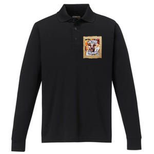 Lactose Tolerant Funny Cow Dairy Lover Funny Meme Performance Long Sleeve Polo