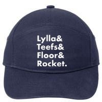 Lylla Teefs Floor & Rocket. 7-Panel Snapback Hat