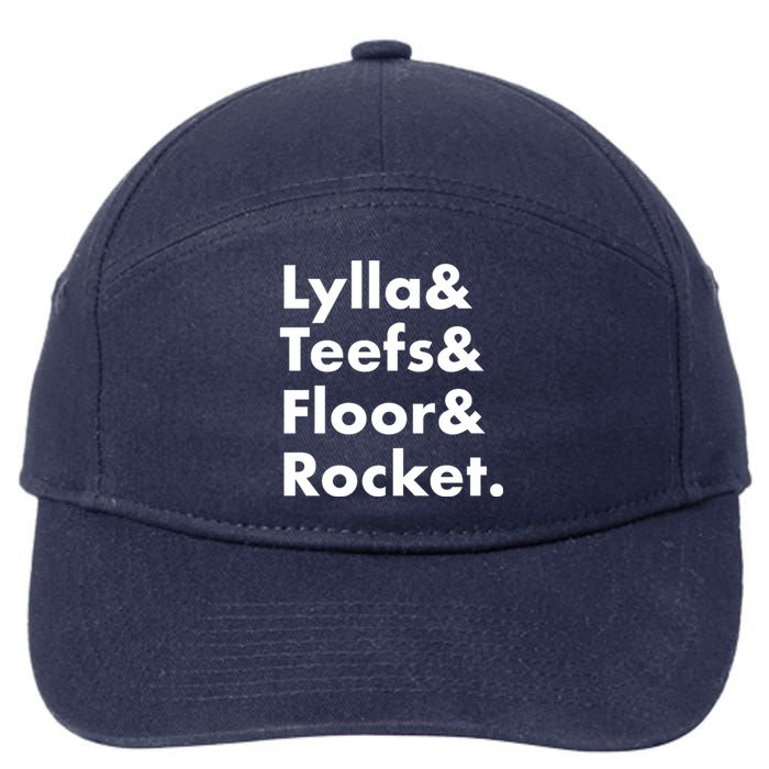 Lylla Teefs Floor & Rocket. 7-Panel Snapback Hat