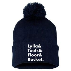 Lylla Teefs Floor & Rocket. Pom Pom 12in Knit Beanie