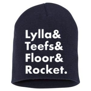 Lylla Teefs Floor & Rocket. Short Acrylic Beanie