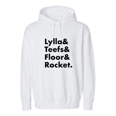 Lylla Teefs Floor & Rocket. Garment-Dyed Fleece Hoodie