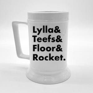 Lylla Teefs Floor & Rocket. Beer Stein