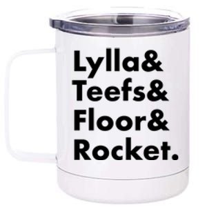 Lylla Teefs Floor & Rocket. 12 oz Stainless Steel Tumbler Cup