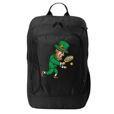 Leprechaun Tennis Funny St Patricks Day Sports Gift City Backpack