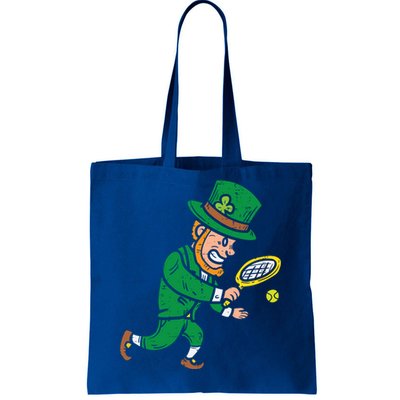 Leprechaun Tennis Funny St Patricks Day Sports Gift Tote Bag