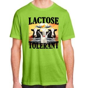 Lactose Tolerant Funny Cow Adult ChromaSoft Performance T-Shirt