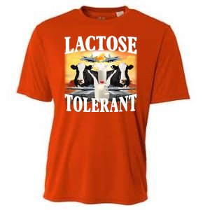 Lactose Tolerant Funny Cow Cooling Performance Crew T-Shirt