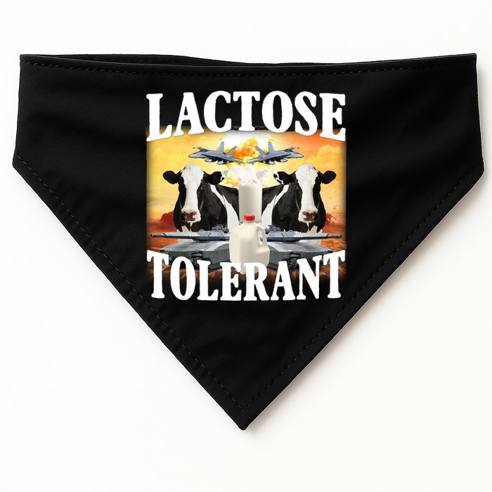 Lactose Tolerant Funny Cow USA-Made Doggie Bandana