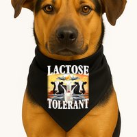 Lactose Tolerant Funny Cow USA-Made Doggie Bandana