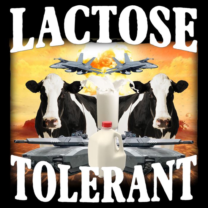 Lactose Tolerant Funny Cow USA-Made Doggie Bandana