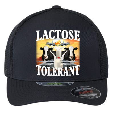 Lactose Tolerant Funny Cow Flexfit Unipanel Trucker Cap