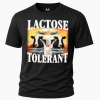 Lactose Tolerant Funny Cow Cooling Performance Crew T-Shirt