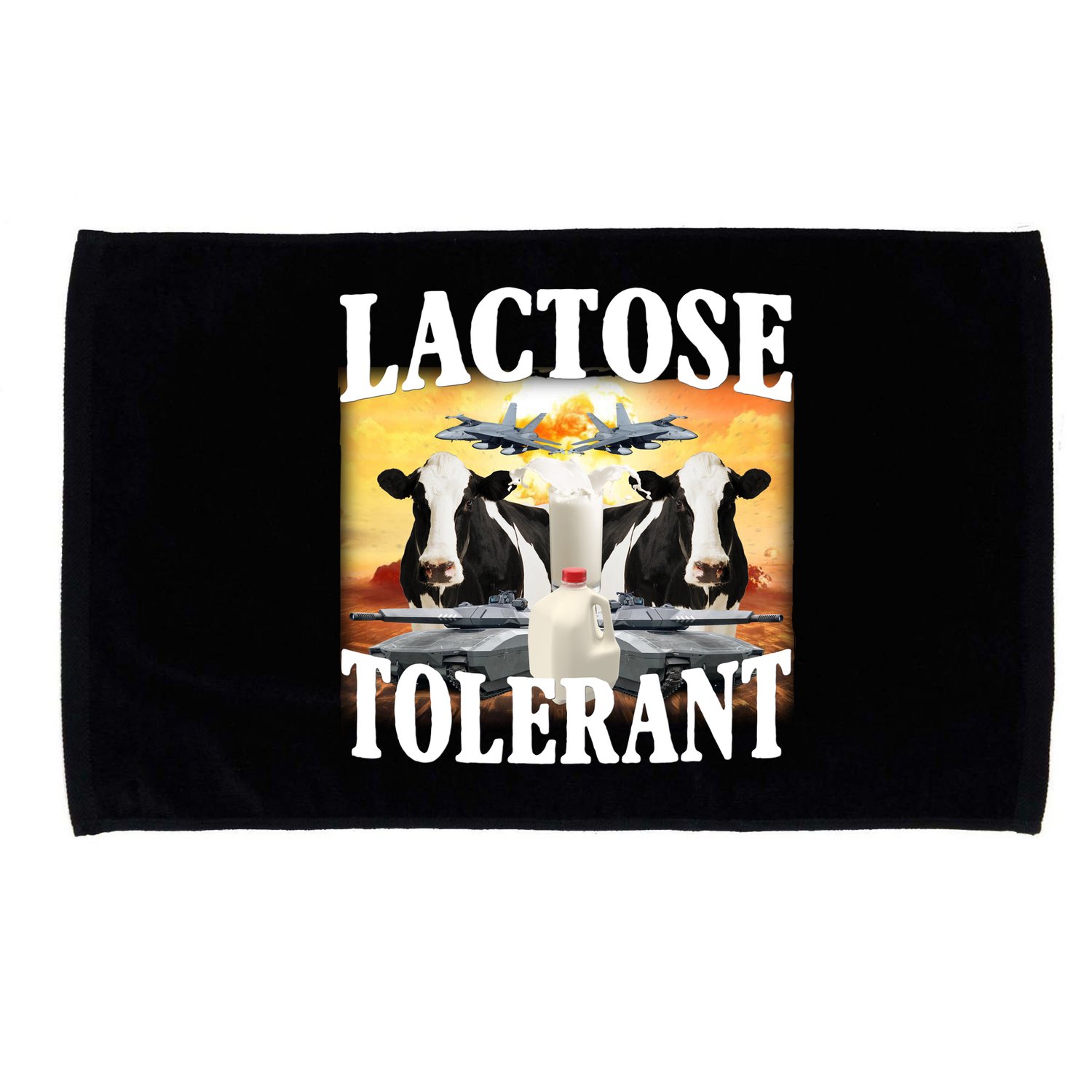 Lactose Tolerant Funny Cow Microfiber Hand Towel