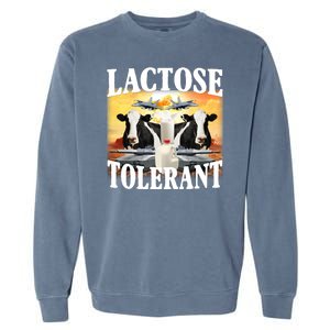 Lactose Tolerant Funny Cow Garment-Dyed Sweatshirt