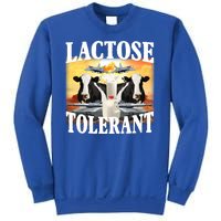 Lactose Tolerant Funny Cow Sweatshirt