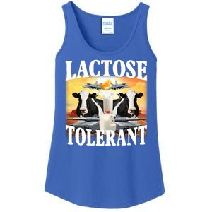 Lactose Tolerant Funny Cow Ladies Essential Tank