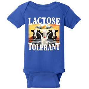 Lactose Tolerant Funny Cow Baby Bodysuit