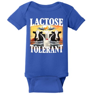 Lactose Tolerant Funny Cow Baby Bodysuit