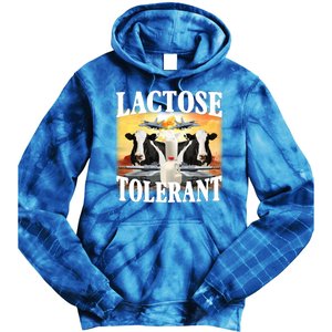 Lactose Tolerant Funny Cow Tie Dye Hoodie