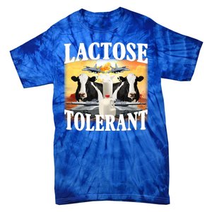 Lactose Tolerant Funny Cow Tie-Dye T-Shirt