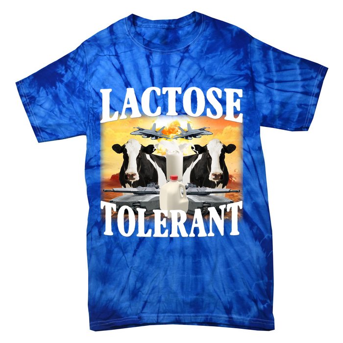 Lactose Tolerant Funny Cow Tie-Dye T-Shirt