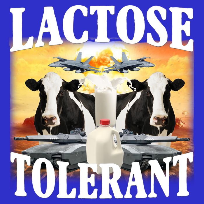 Lactose Tolerant Funny Cow Tie-Dye T-Shirt