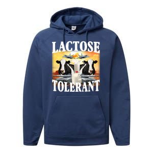 Lactose Tolerant Funny Cow Performance Fleece Hoodie