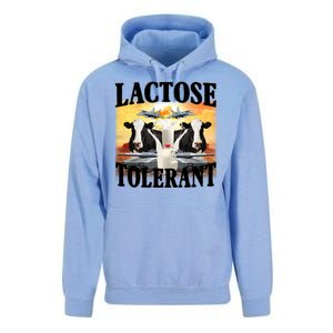 Lactose Tolerant Funny Cow Unisex Surf Hoodie