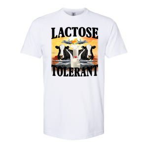 Lactose Tolerant Funny Cow Softstyle CVC T-Shirt