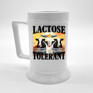 Lactose Tolerant Funny Cow Beer Stein