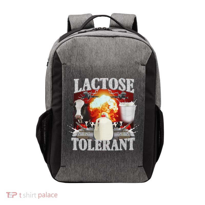 Lactose Tolerant Funny Meme Vector Backpack