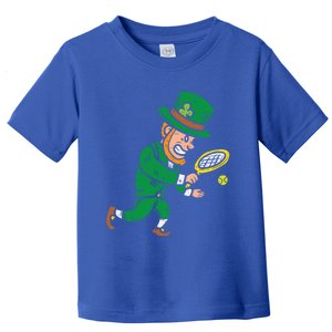 Leprechaun Tennis Funny St Patricks Day Sports Gift Toddler T-Shirt